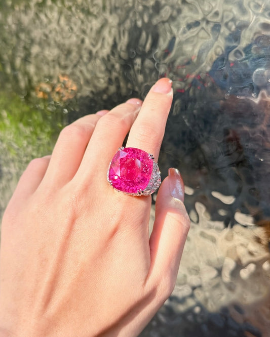 The Rare Blush: 38 carats Pink Tourmaline