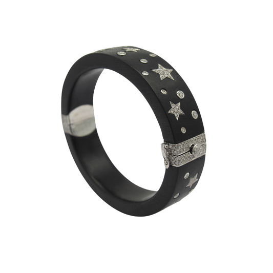 Star Diamond Wooden Bangle