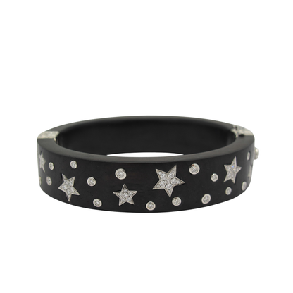 Star Diamond Wooden Bangle