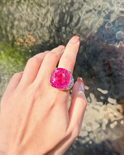 The Rare Blush: 38 carats Pink Tourmaline